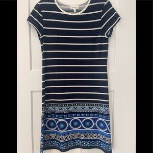 Jaclyn Smith navy blue dress